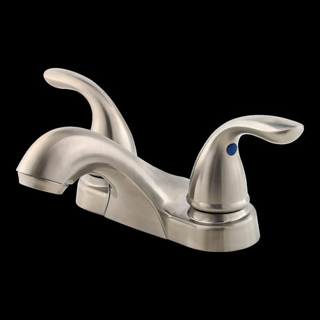 Pfirst Series 2-Handle 4" Centerset Bathroom Faucet in Brushed Nickel