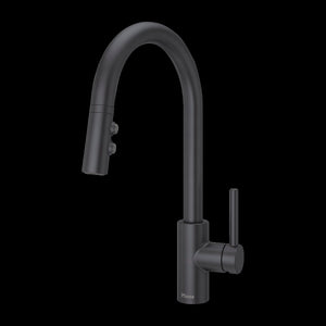Stellen 1-Handle Pull-Down Kitchen Faucet in Matte Black