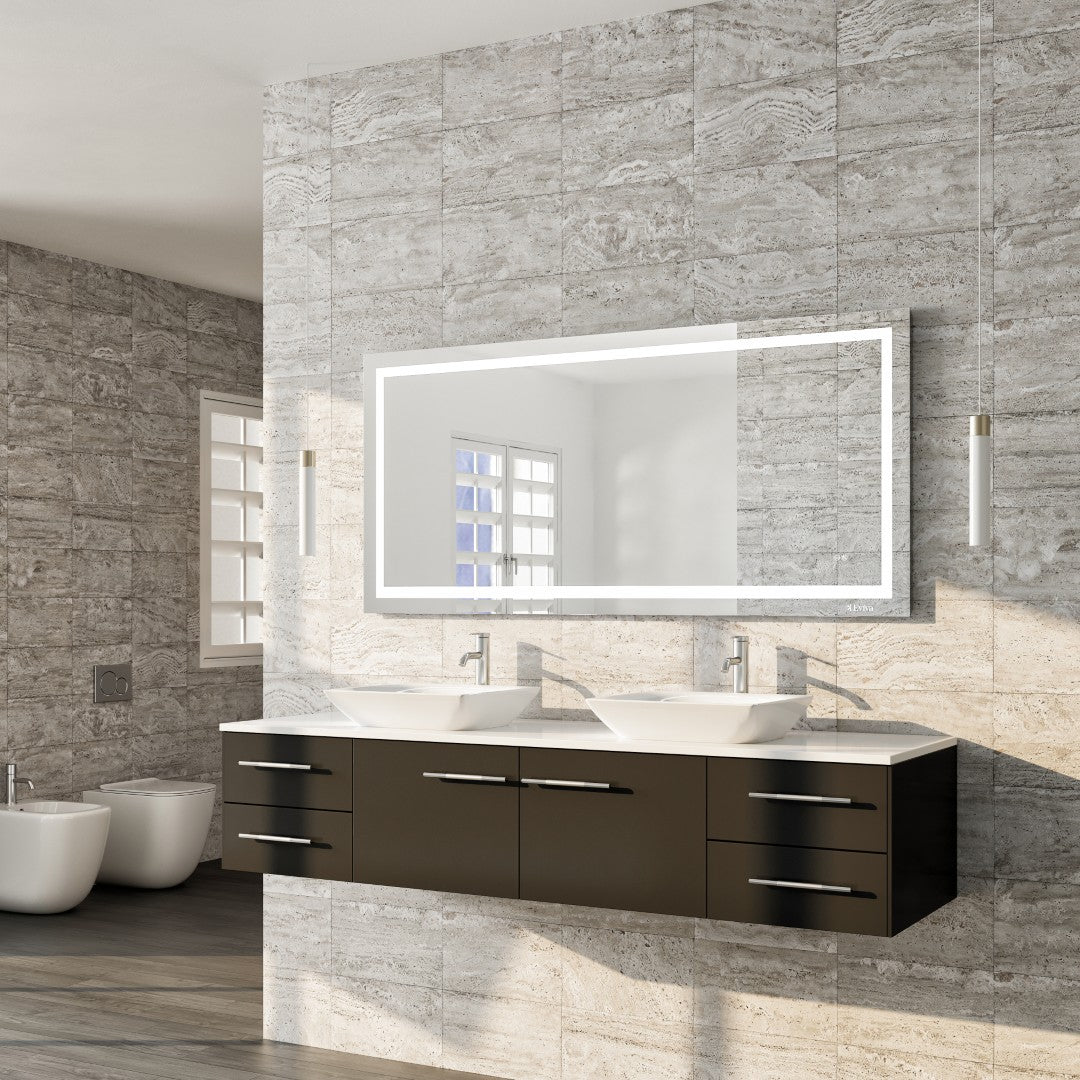 Eviva Glow 60" x 28" Rectangular Frameless Mirror