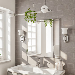 Eviva Sleek 30" x 30" Square Frameless Mirror
