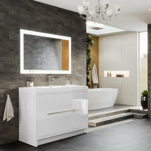 Eviva Frame 47" x 28" Rectangular Frameless Mirror