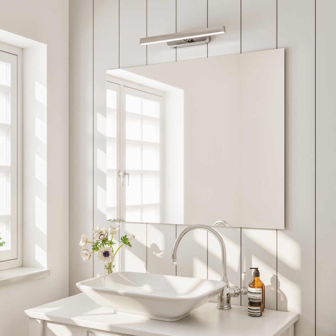 Eviva Sleek 36" x 30" Rectangular Frameless Mirror