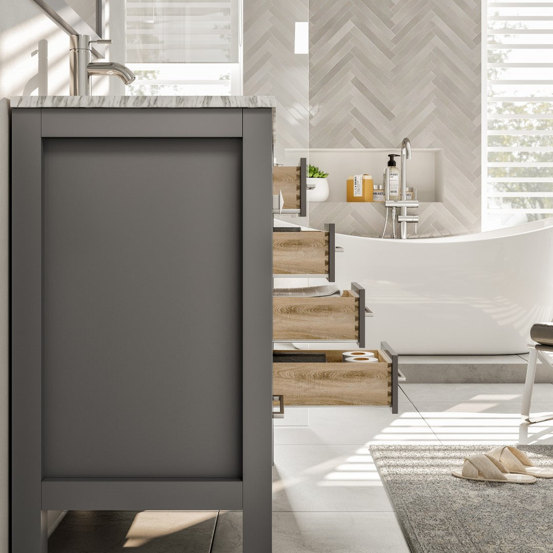 Eviva London 36 Gray Bathroom Vanity