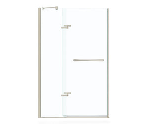 MAAX 136883-900-305-000 Reveal 71 51 ½-54 ½ x 71 ½ in. 8mm Pivot Shower Door for Alcove Installation with Clear glass in Brushed Nickel