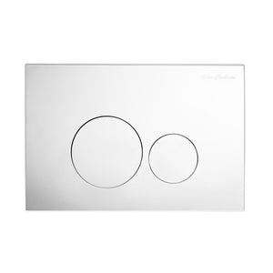 Wall Mount Actuator Flush Push Button Plate in Polished Chrome