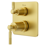 Hillstone Stacked Diverter Trim Kit in Brushed Gold
