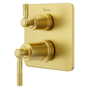 Hillstone Stacked Diverter Trim Kit in Brushed Gold