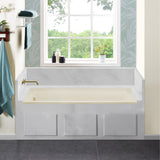 Voltaire 60" X 30" Left-Hand Drain Alcove Bathtub in Bisque