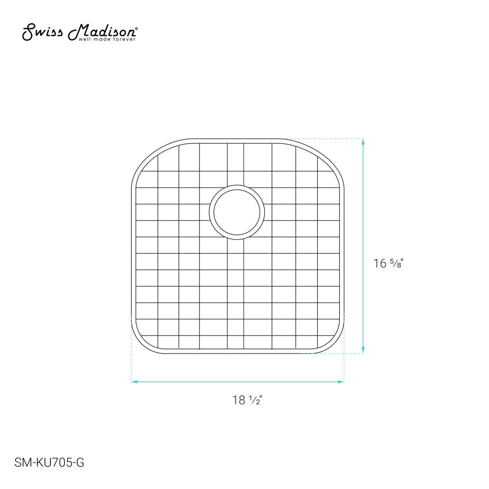 Stainless Steel Kitchen Sink Grid for 23 x 21 Sinks