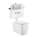 Concorde Back to Wall Concealed Tank Toilet Bowl Bundle in Glossy White