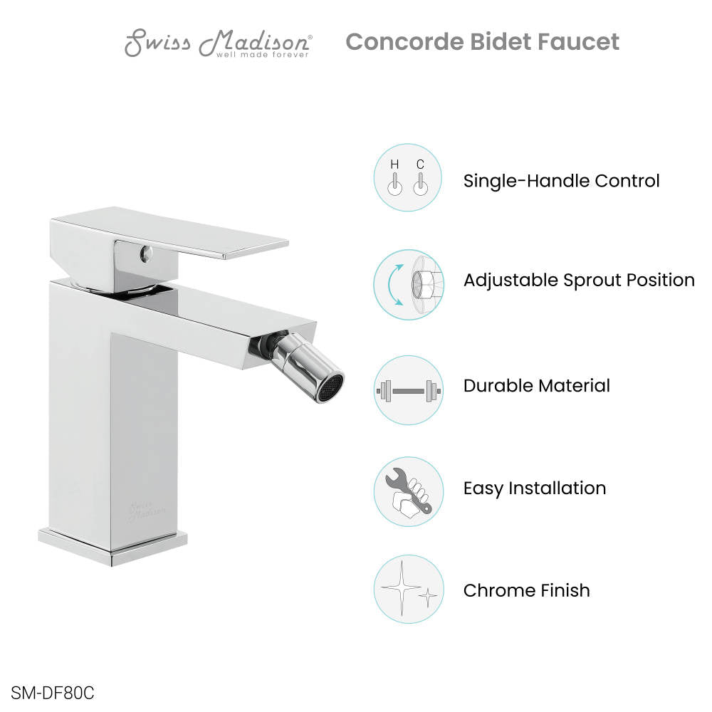 Concorde Bidet Faucet in Chrome