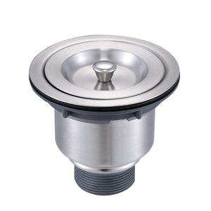 DAX Kitchen Basket Strainer, Stainless Steel Body, Chrome Finish, 4-1/2 x 4 Inches (DR-303A) DR-303A