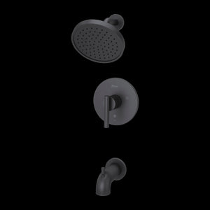 Contempra 1-Handle Tub & Shower Trim Kit in Matte Black