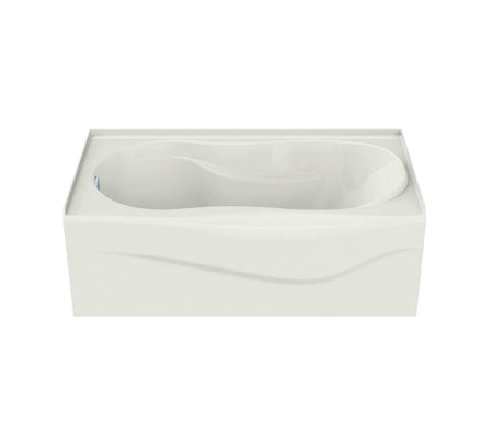 MAAX 105726-091-001-001 Murmur 6032 A Acrylic Alcove Left-Hand Drain 10 Microjets Bathtub in White