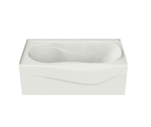 MAAX 105726-L-109-001 Murmur 6032 A Acrylic Alcove Left-Hand Drain Combined Hydrosens & Aerosens Bathtub in White