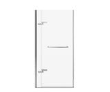 MAAX 139580-900-084-000 Reveal Sleek 71 56-59 x 71 ½ in. 8mm Pivot Shower Door for Alcove Installation with Clear glass in Chrome