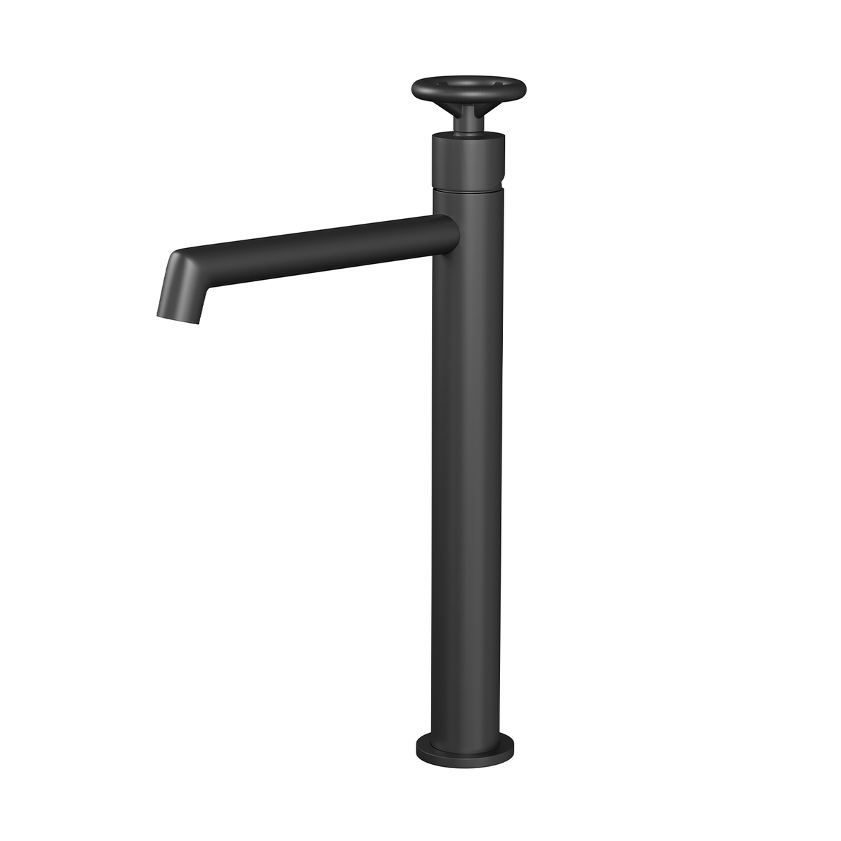 DAX Brass Single Handle Vessel Bathroom Basin Faucet, Matte Black DAX-8010044-BL