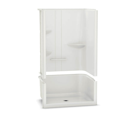 MAAX 107005-SR-000-001 ALLIA SH-4834 Acrylic Alcove Center Drain Two-Piece Shower in White