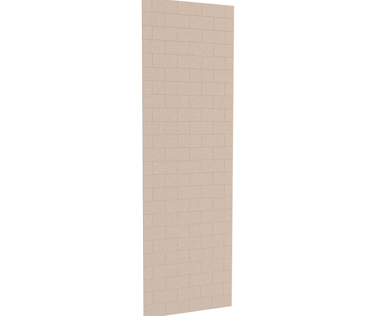 Swanstone MTMK-9630-1 30 x 96 Swanstone Metro Subway Tile Glue up Bathtub and Shower Single Wall Panel in Bermuda Sand MTMK9630.040