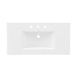 36 inch Ceramic Vanity Sink Top with 3 Holes