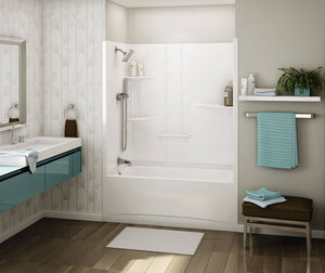 MAAX 107001-SR-000-001 ALLIA TS-6032 Acrylic Alcove Right-Hand Drain Two-Piece Tub Shower in White