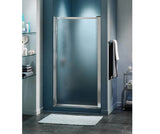 MAAX 136656-970-084-000 Pivolok 33-34 ¾ x 64 ½ in. Pivot Shower Door for Alcove Installation with Raindrop glass in Chrome