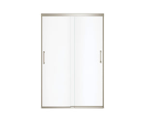 MAAX 139352-900-305-000 Incognito 70 44-47 x 70 ½ in. 8 mm Bypass Shower Door for Alcove Installation with Clear glass in Brushed Nickel