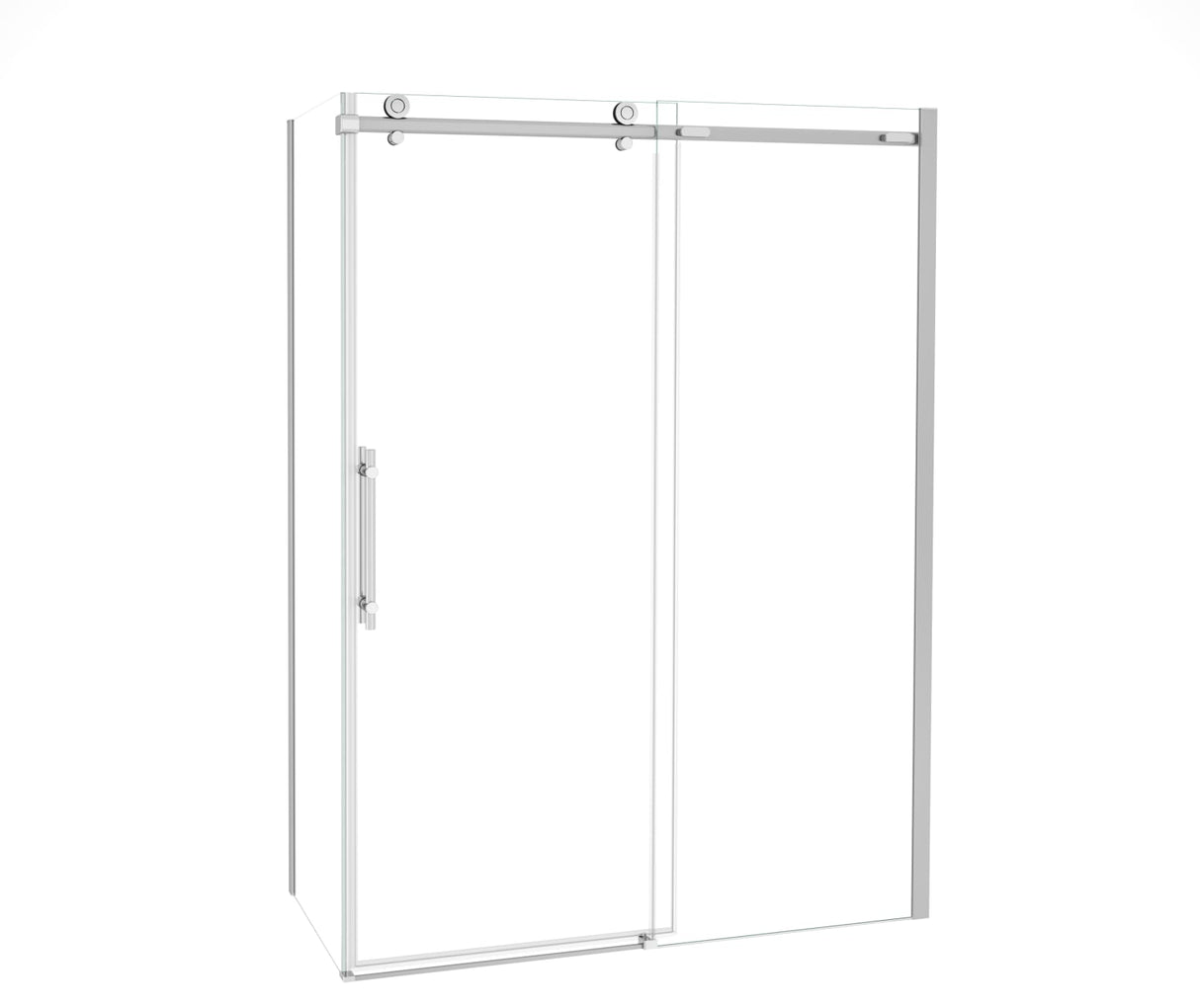 MAAX 107546-900-084-000 Odyssey SC 60" x 32" x 78" 8mm Sliding Shower Door for Corner Installation with Clear glass in Chrome