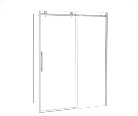 MAAX 107546-900-084-000 Odyssey SC 60" x 32" x 78" 8mm Sliding Shower Door for Corner Installation with Clear glass in Chrome
