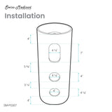 Monaco Circular Basin Pedestal sink