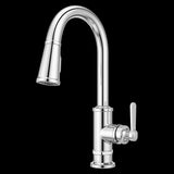 Port Haven 1-Handle Pull-Down Kitchen Faucet in Polished Chrome