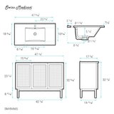 Classe 48" Bathroom Vanity in Oak