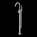 Modern Free Standing Tub Filler in Polished Chrome