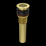 Grid Strainer No Overflow in Brushed Gold