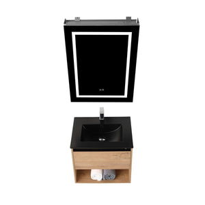 Blossom Bergen 24" Vanity with Dual LED Illumination - Adjustable Lighting and Soft-Closing Drawer