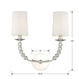 Mirage 2 Light Polished Nickel Sconce 8012-PN