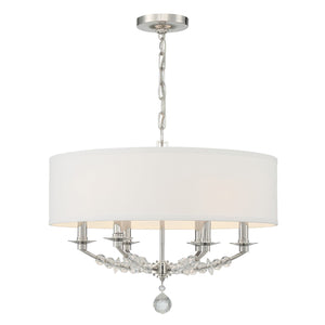 Mirage 6 Light Polished Nickel Chandelier 8016-PN