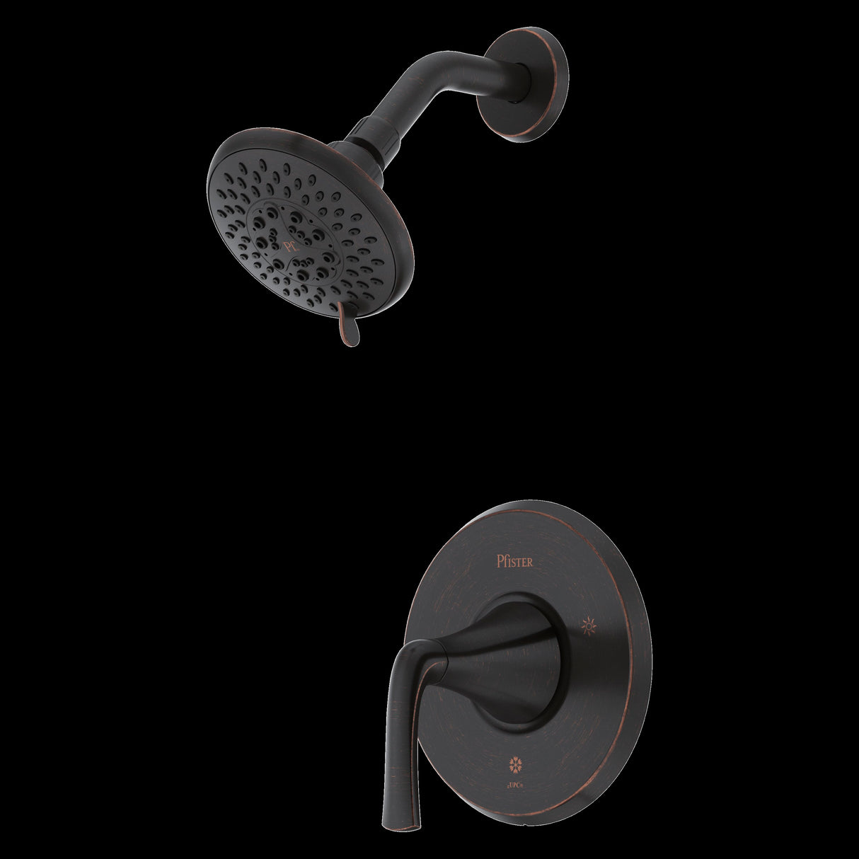 McAllen 1-Handle Shower Only Trim Kit in Tuscan Bronze