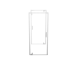 MAAX 137935-900-084-000 ModulR 2 34 x 78 in. 8mm Pivot Shower Door for Tunnel Installation with Clear glass in Chrome