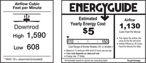 Matthews Fan LL-BK Laura 90° oscillating 3-speed wall fan in matte black  finish.