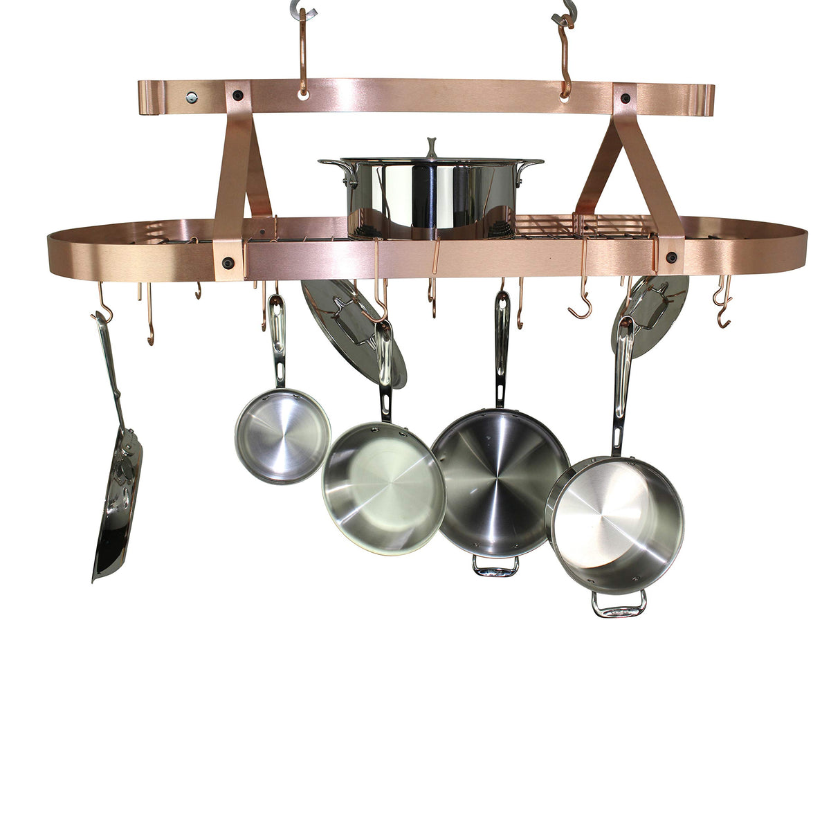 Enclume PR16CWG SCP 48" Oval Ceiling Pot Rack w/ 24 Hooks SCP