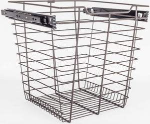 Hardware Resources POB1-141717ORB Dark Bronze Closet Pullout Basket with Slides 14