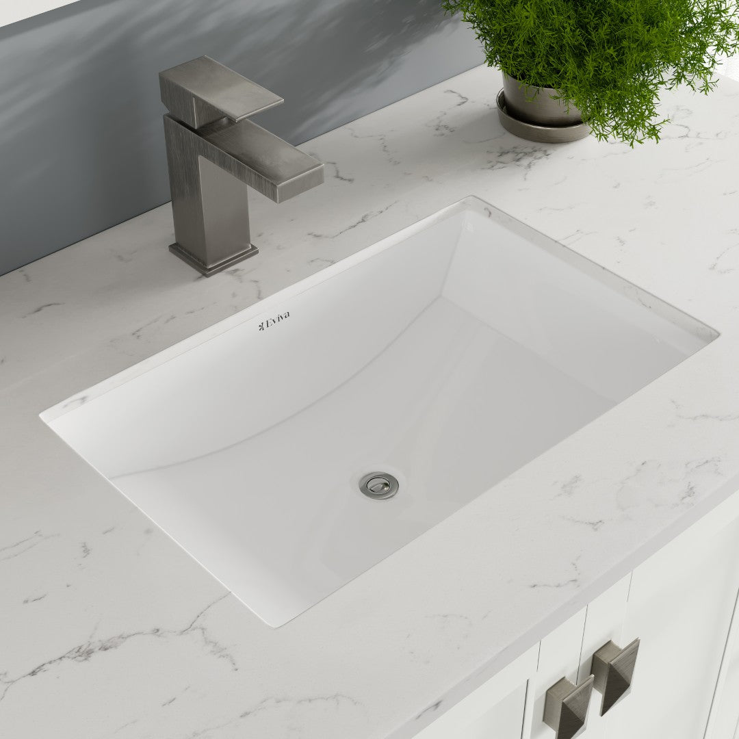 London 42 in. White Single Sink Bath Vanity with Carrara Quartz Top and Undermount Porcelain Sink