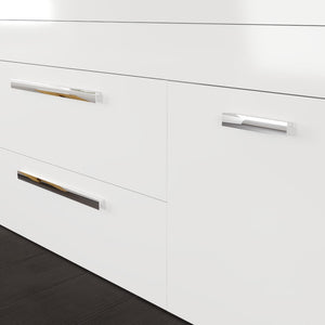 Lugano 72 in. White Wall Mount Double Sink  Bath Vanity with Acrylic Top and Integrated Sinks