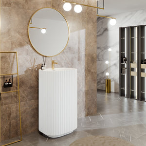 Eviva Haven 20" Solid Surface Pedestal Sink
