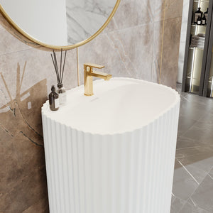 Eviva Haven 20" Solid Surface Pedestal Sink