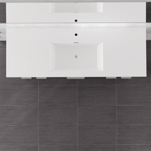Lugano 60 in. Gray Single Sink Bath Vanity with Acrylic Top and Integrated Sink