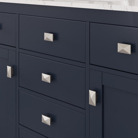Artemis 42 in. Blue Single Sink Bath Vanity with Engineered Stone Top and Undermount Porcelain Sink