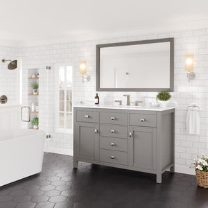 Artemis 48 in. Gray Single Sink Bath Vanity with Engineered Stone Top and Undermount Porcelain Sink