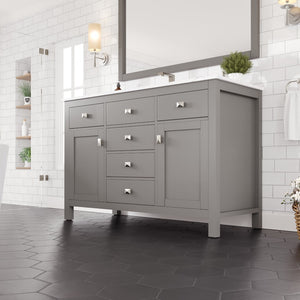 Artemis 48 in. Gray Single Sink Bath Vanity with Engineered Stone Top and Undermount Porcelain Sink